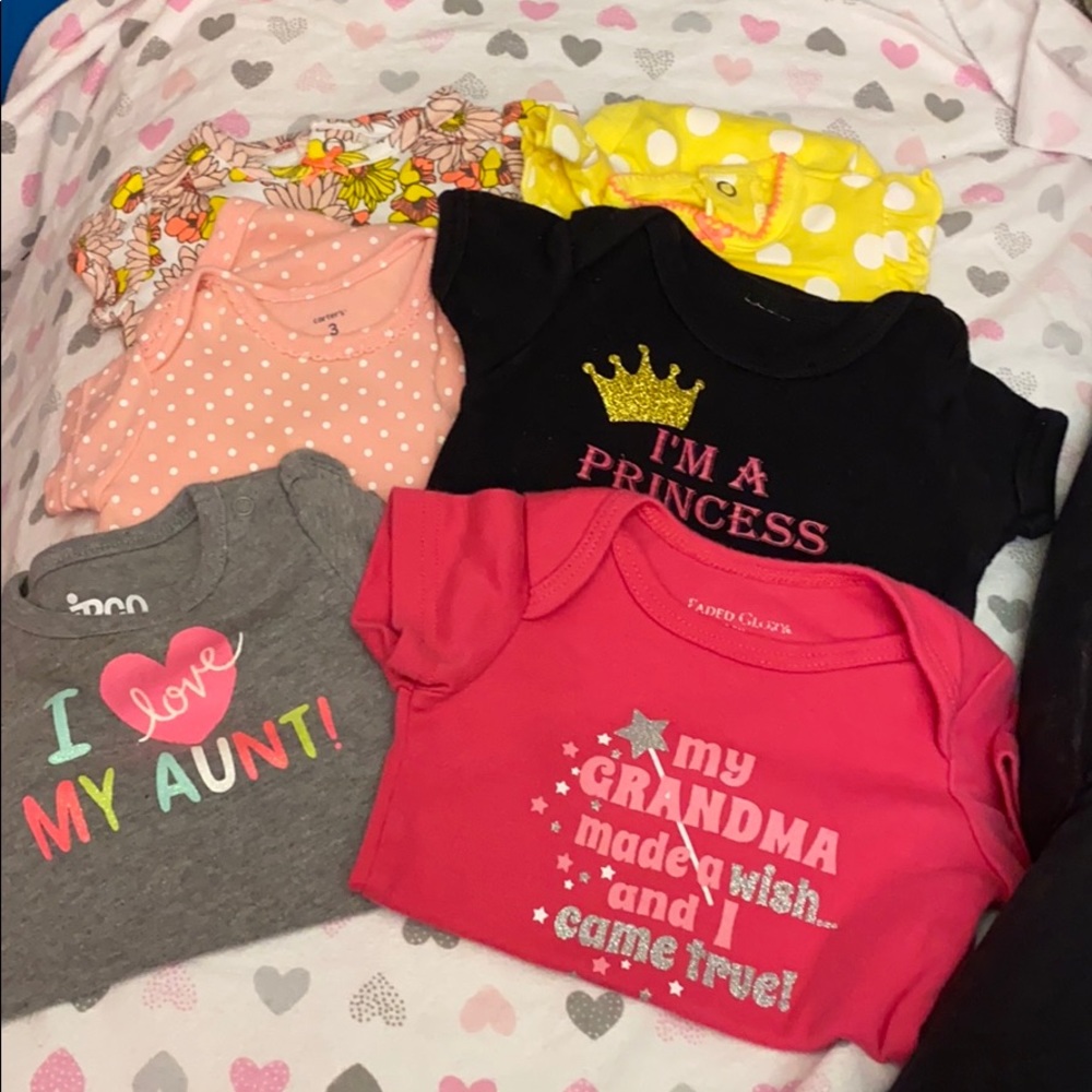 0-3 month onesie bundle